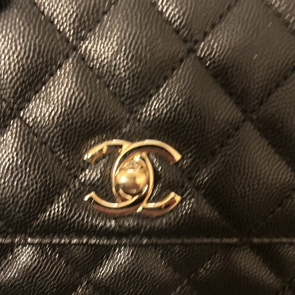 Chanel Black Quilted Caviar Extra Mini Coco Handle TPM Gold Hardware, 2021 - Picture 11 of 15